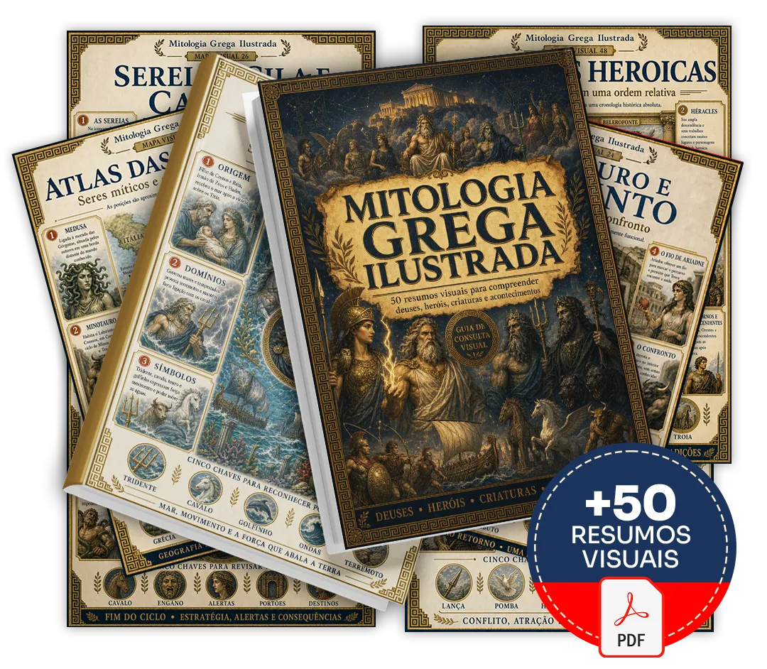 Mockup principal da Mitologia Grega Ilustrada