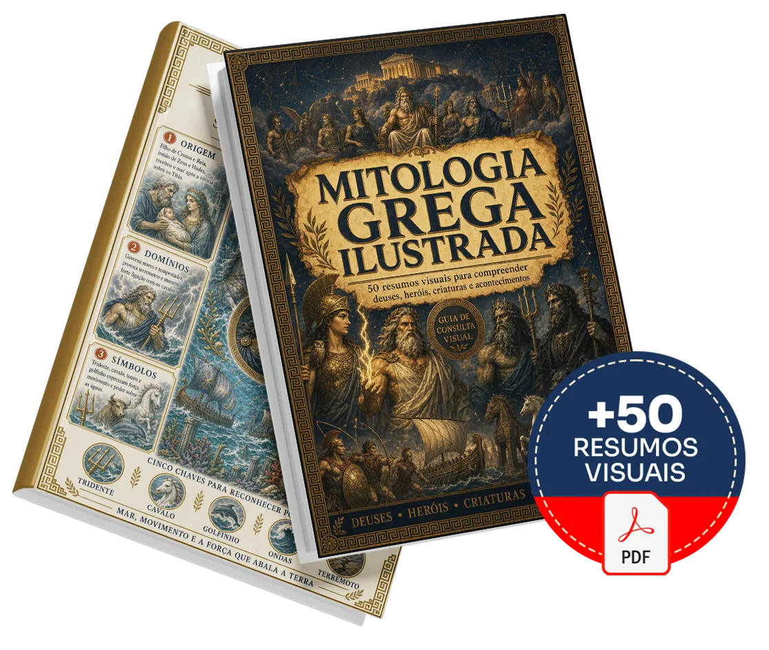 Mockup do Plano Básico da Mitologia Grega Ilustrada